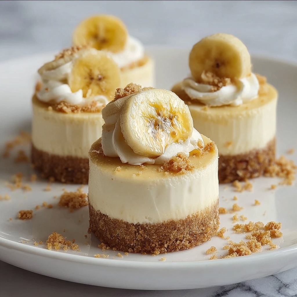 Mini Banana Pudding Cheesecakes Recipe - Recipe Image