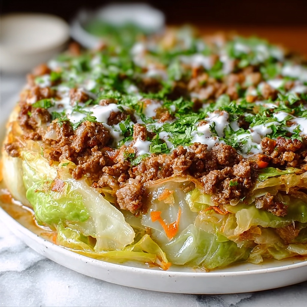 Easy & Hearty Cabbage and Ground Beef Skillet Recipe - Recipe Image