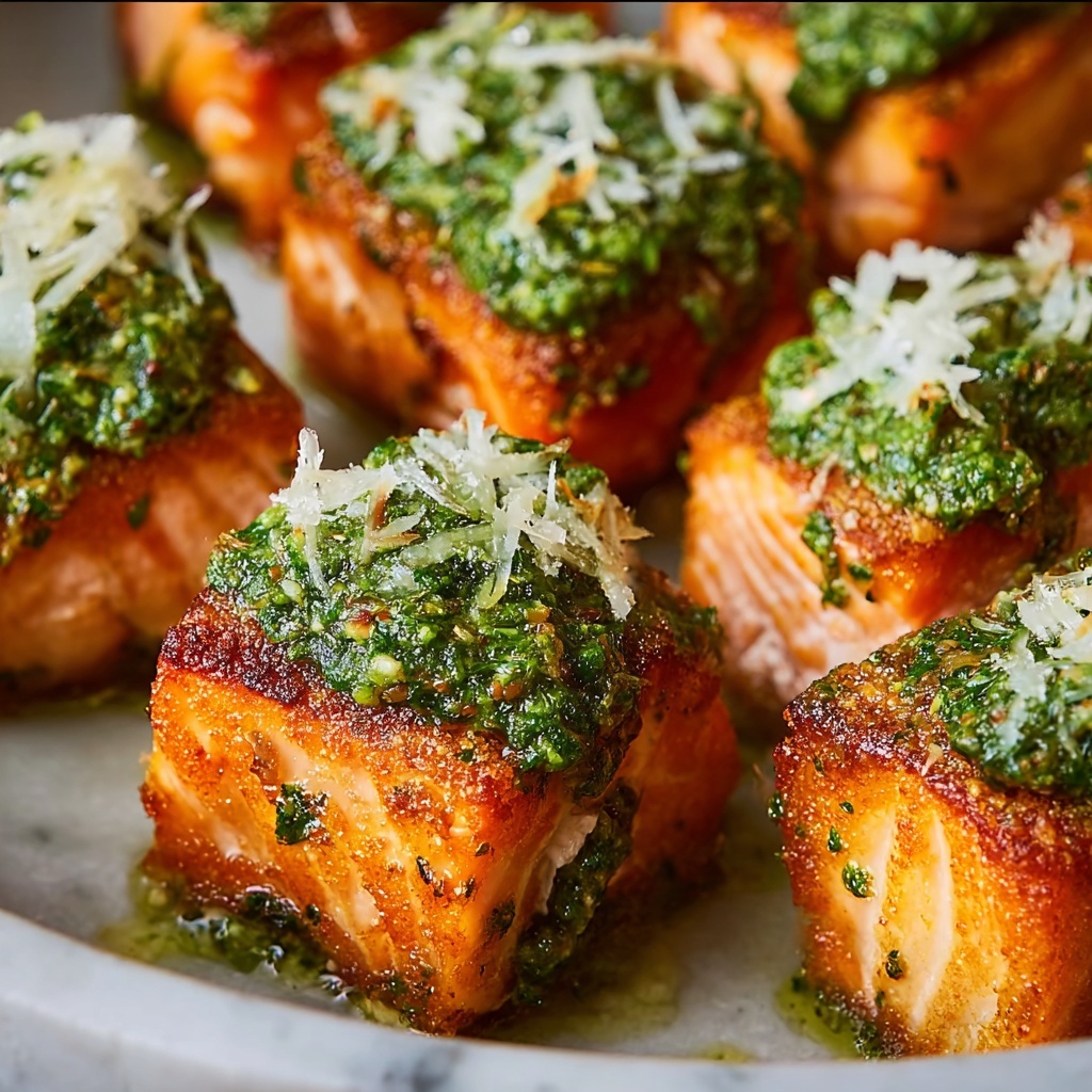 Pesto Salmon Bites Recipe - Recipe Image