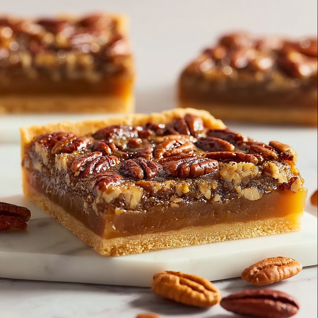 Easy Pecan Pie Bars Recipe - Recipe Image