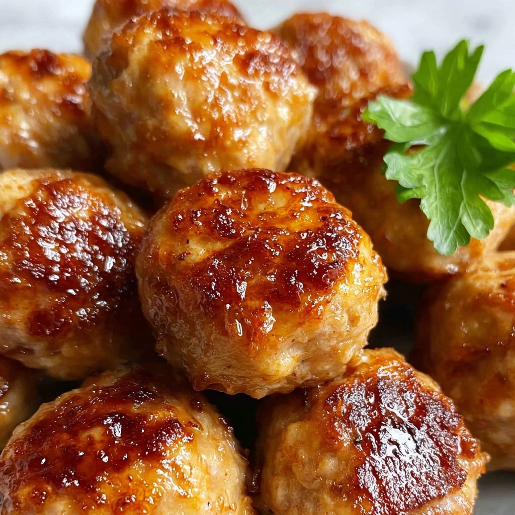 Baked Chicken Meatballs Recipe - Recipe Image