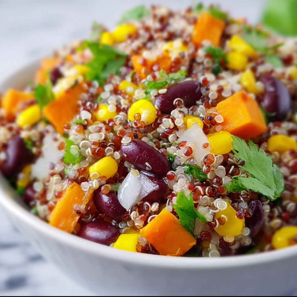 Roasted Sweet Potato Black Bean Quinoa Salad Recipe - Recipe Image