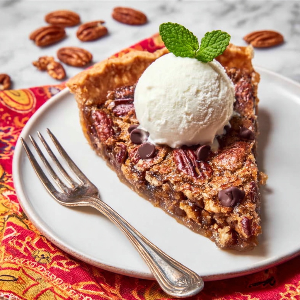 Chocolate Chip Pecan Pie Recipe - Recipe Image