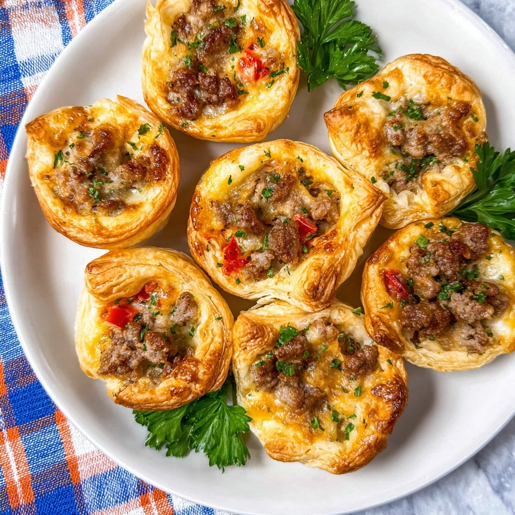 Rotel Sausage Cream Cheese Puffs Recipe - Recipe Image