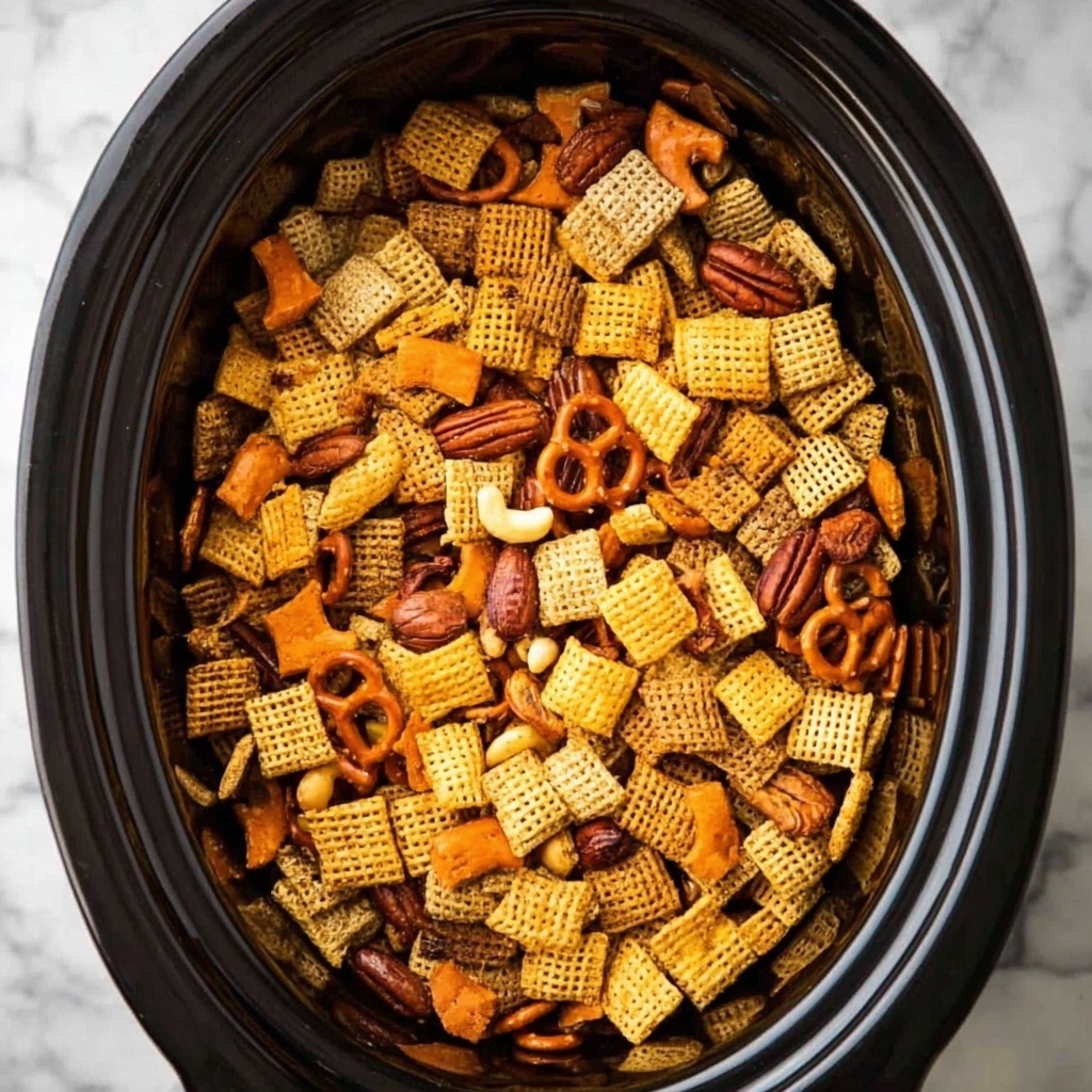 Slow Cooker Chex Mix Recipe - Recipe Image