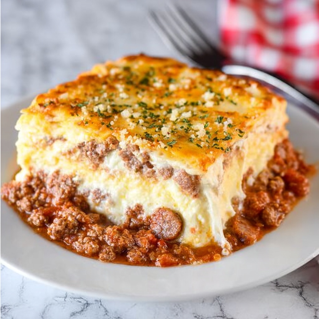 Meat Lovers Pizza Casserole Recipe - Recipe Image