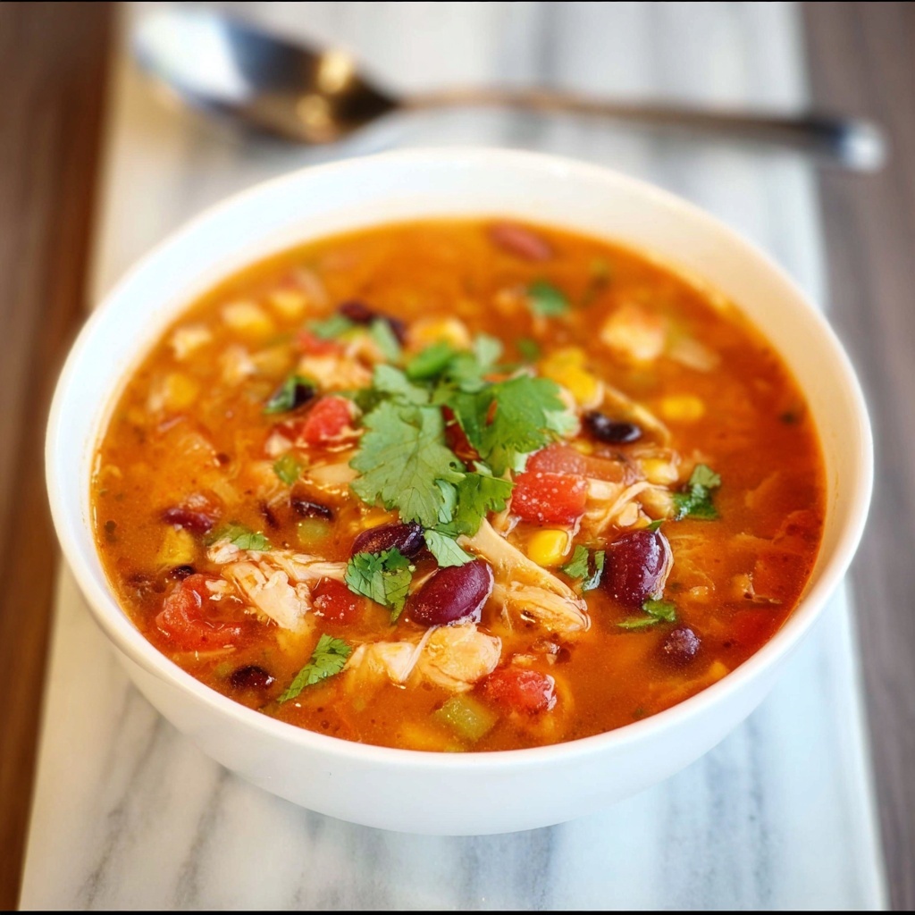 Creamy Chicken Taco Soup Recipe - Recipe Image