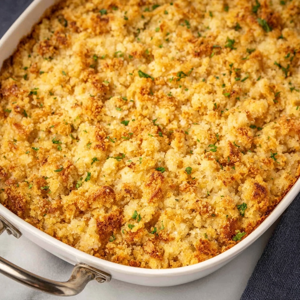 Cornbread Dressing with Sage, Celery, and Buttermilk Recipe - Recipe Image