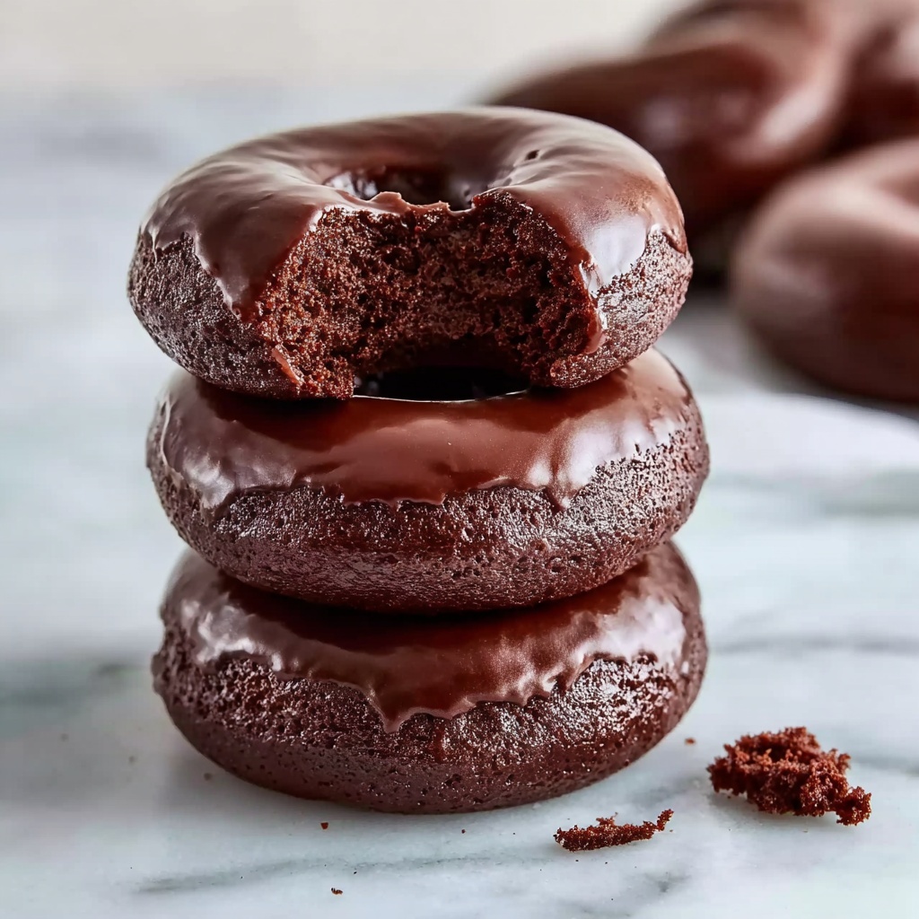 Chocolate Old Fashioned Doughnuts with Mocha Glaze Recipe - Recipe Image