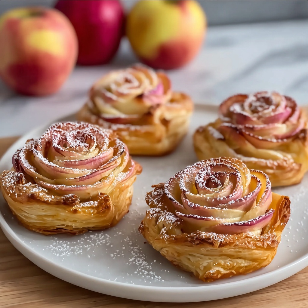 Easy Puff Pastry Apple Rosettes Recipe - Recipe Image