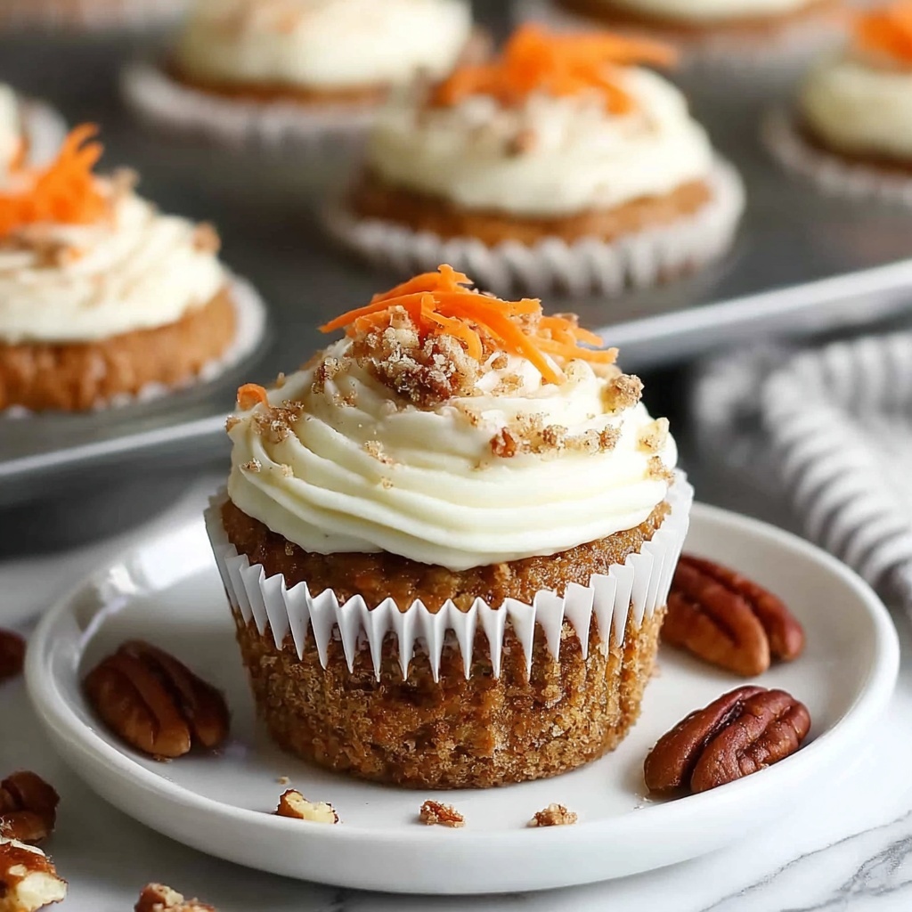 Easy Carrot Cake Cupcakes Recipe - Recipe Image