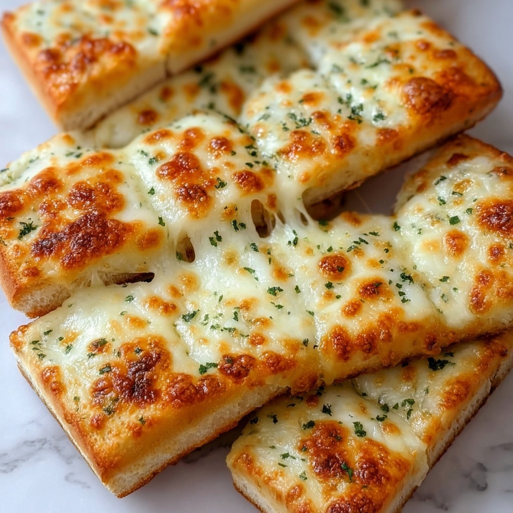 Homemade Cheesy Garlic Breadsticks Recipe - Recipe Image