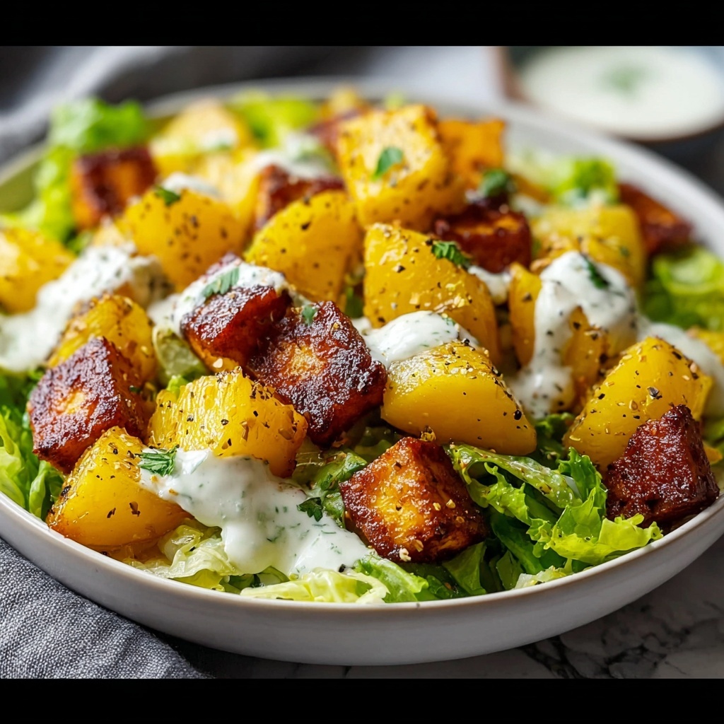 Crispy Potato Caesar Salad Recipe - Recipe Image