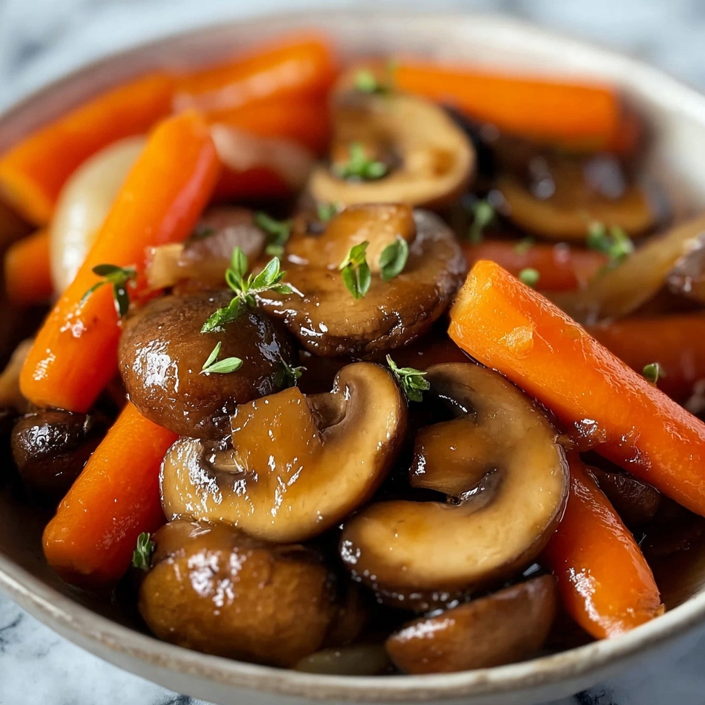 Pickled Shiitake Mushrooms and Carrots Recipe - Recipe Image
