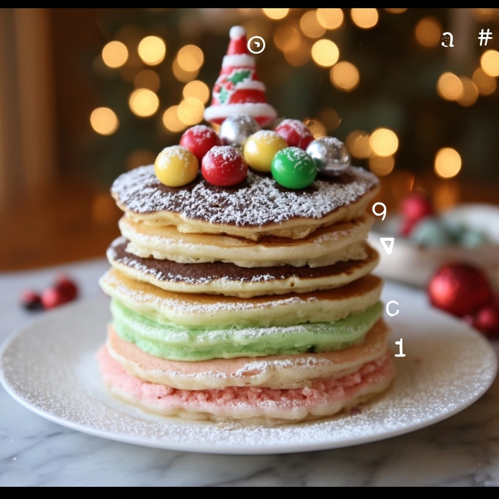 Christmas Tree Pancakes Recipe - Recipe Image