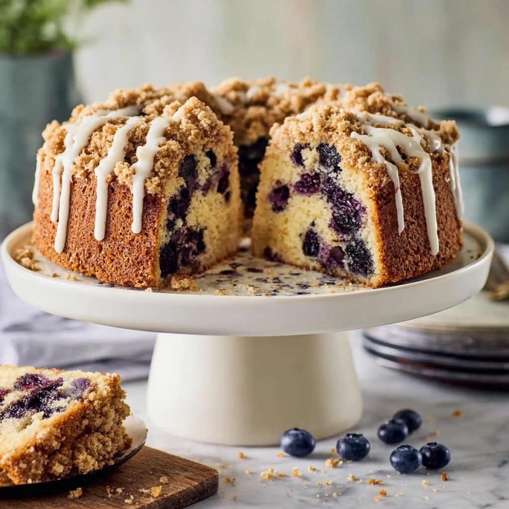 Brown Sugar Blueberry Coffee Cake Recipe - Recipe Image