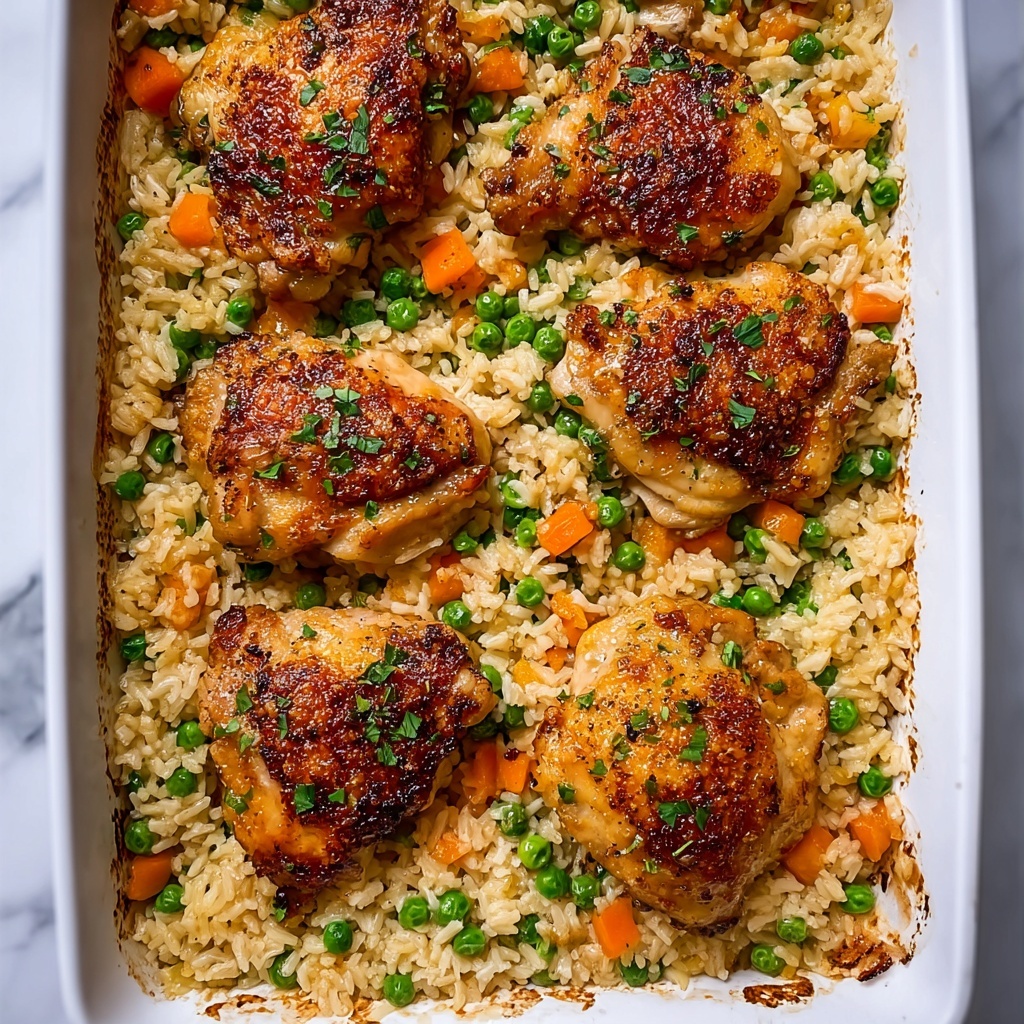 No-Peek Chicken Casserole with Creamy Rice and Vegetables Recipe - Recipe Image