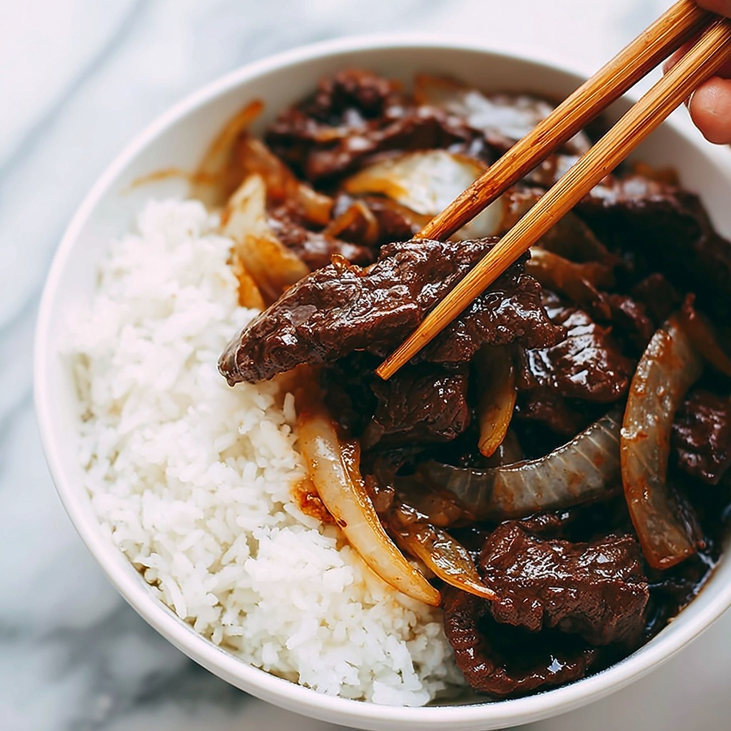 Beef Onion Stir-fry Recipe - Recipe Image