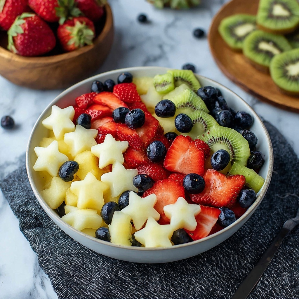 4th of July Patriotic Fruit Salad Recipe - Recipe Image