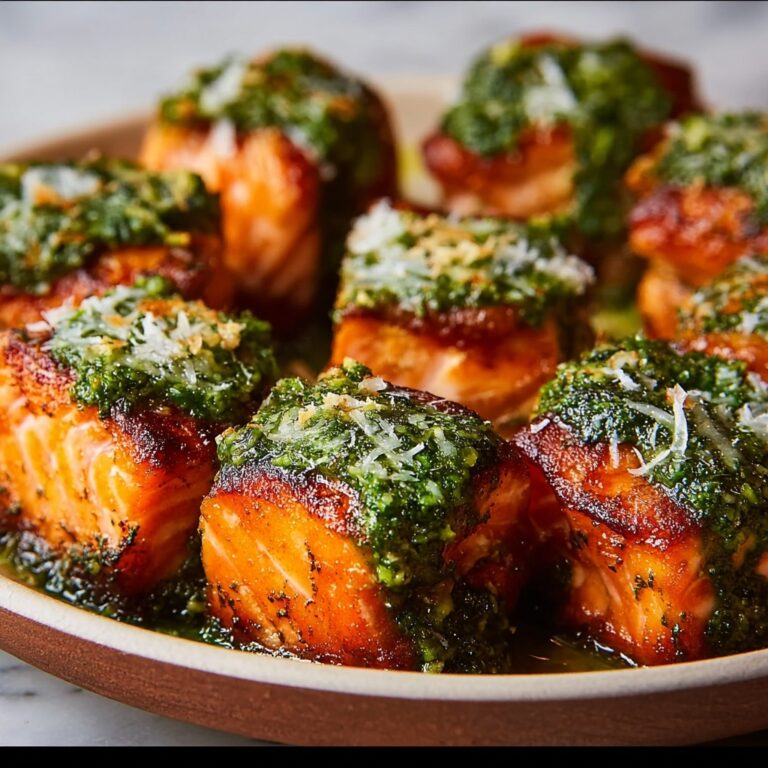 Pesto Salmon Bites Recipe