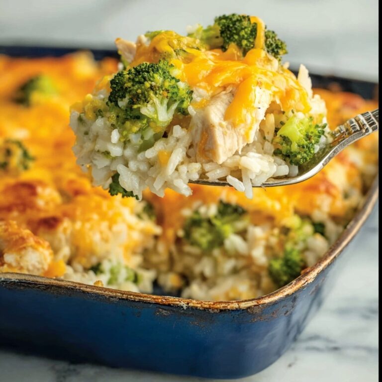 Cheesy Broccoli Chicken and Rice Casserole Recipe