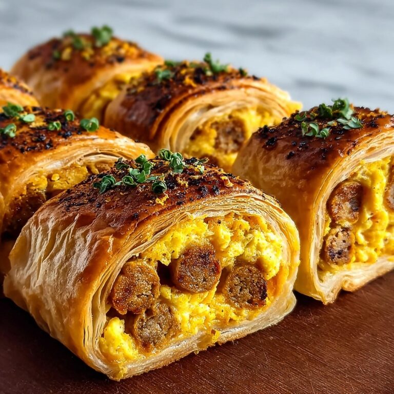 Sausage, Egg, and Cheese Breakfast Roll-Ups Recipe
