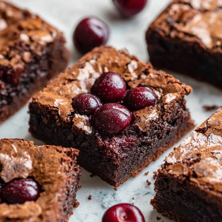 Roasted Chocolate Cherry Brownies Recipe