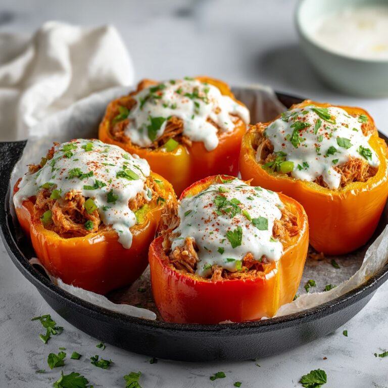 Buffalo Chicken Stuffed Peppers Recipe
