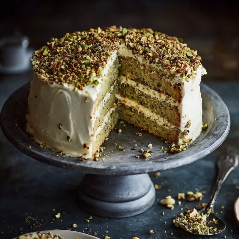 Moist Vegan Pistachio Coffee Cake Recipe