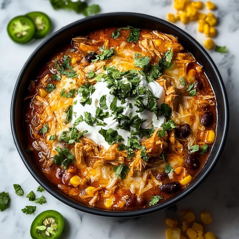 Hearty Crockpot Chicken Enchilada Casserole Recipe