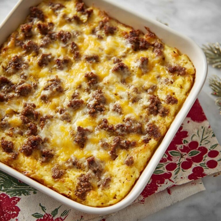 Sausage Hash Brown Breakfast Casserole Recipe