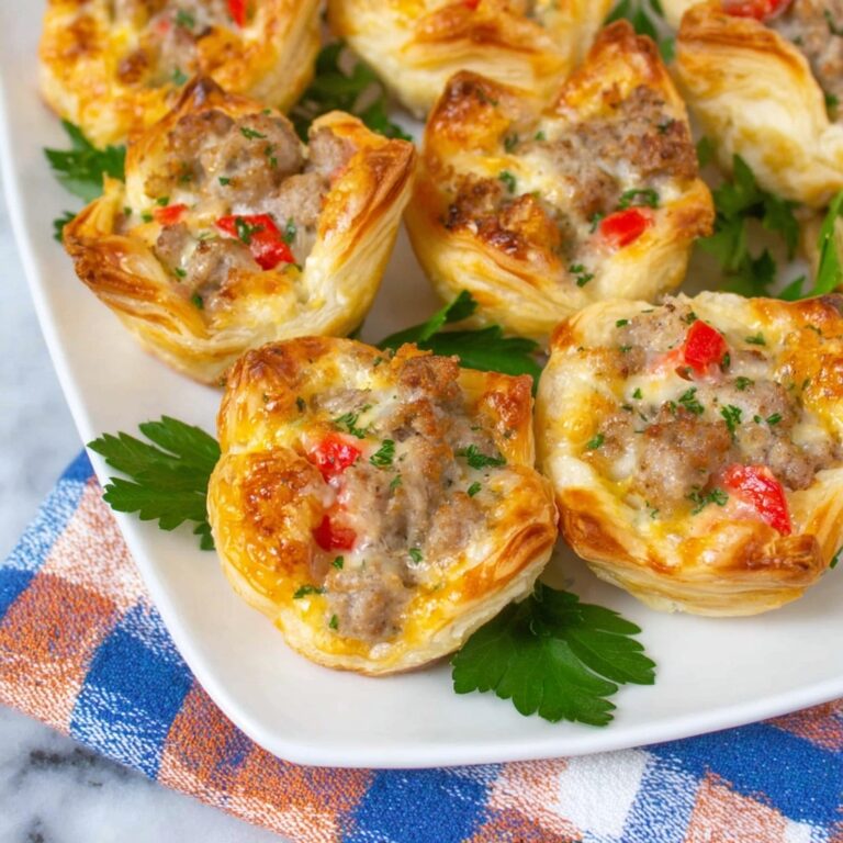 Rotel Sausage Cream Cheese Puffs Recipe