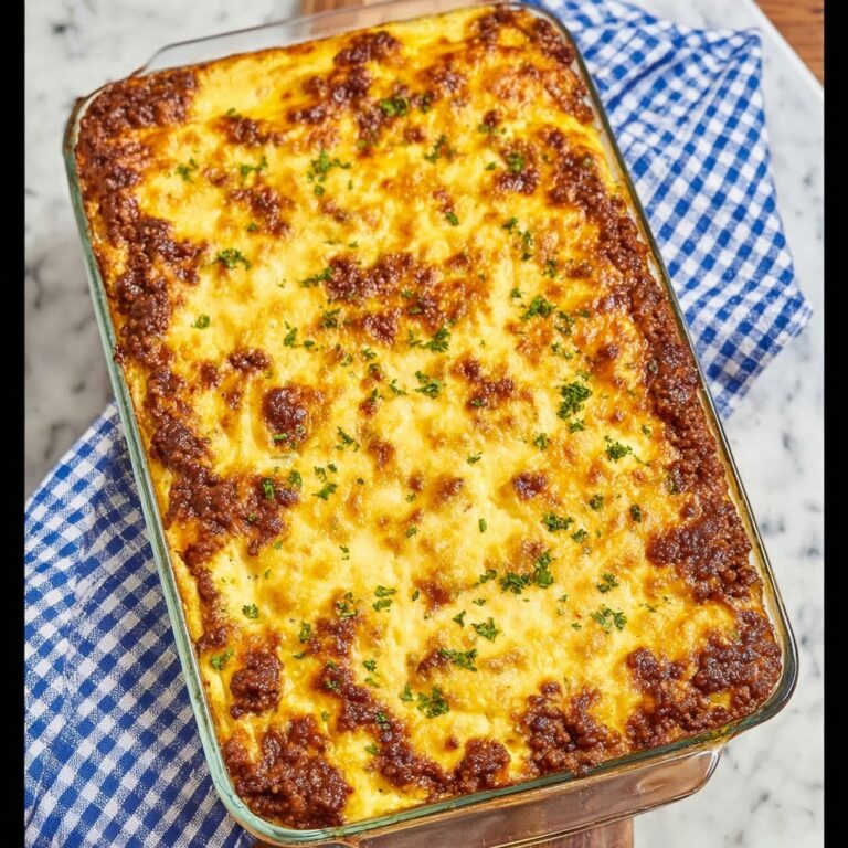 BBQ Beef Cornbread Casserole Recipe