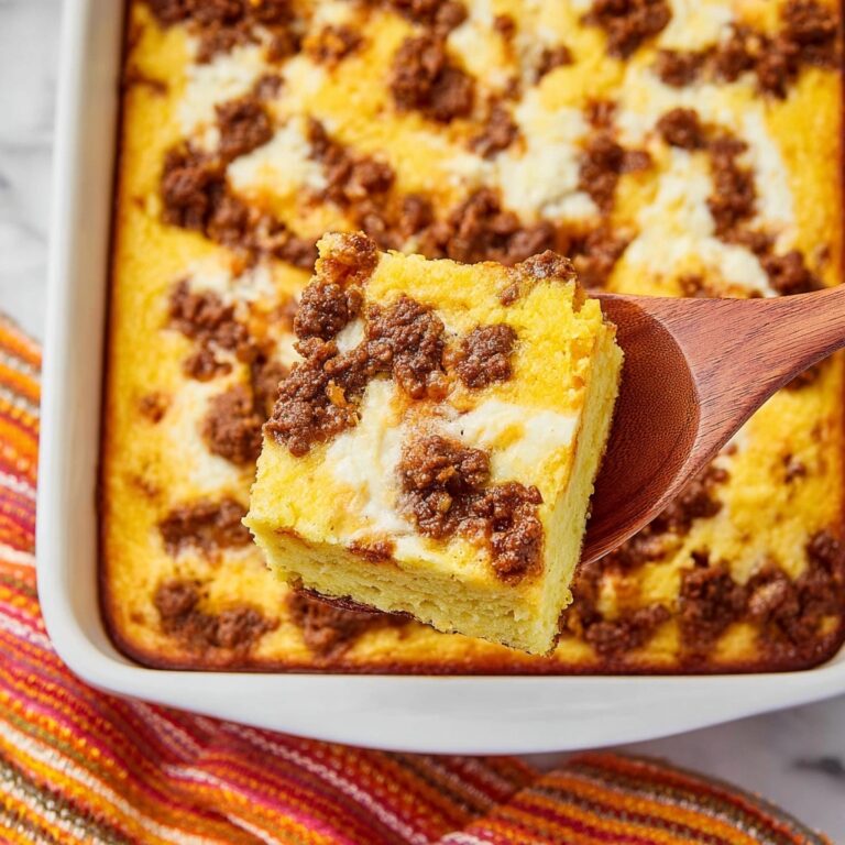 Spicy Taco-Style Mexican Cornbread with Sausage and Cheddar Recipe