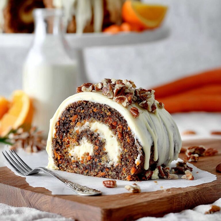 Cream Cheese Carrot Bundt Cake Recipe
