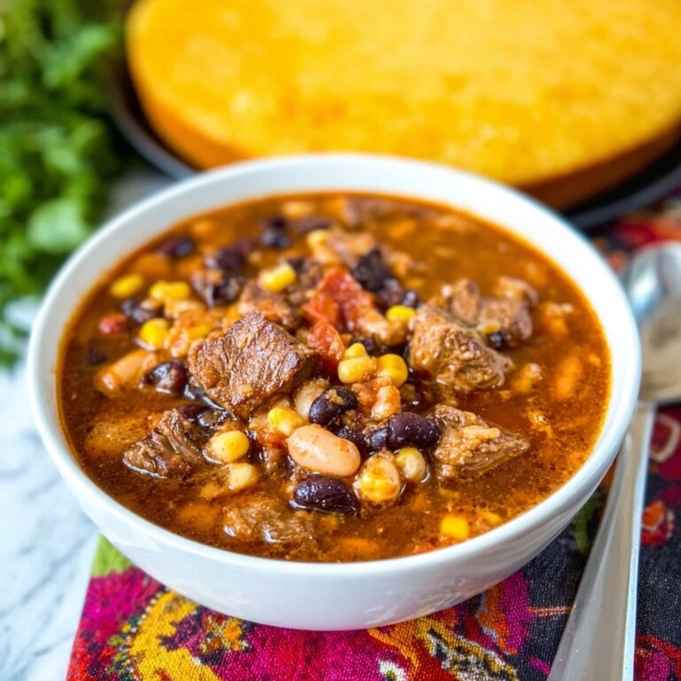 Slow Cooker Steak Enchilada Soup Recipe