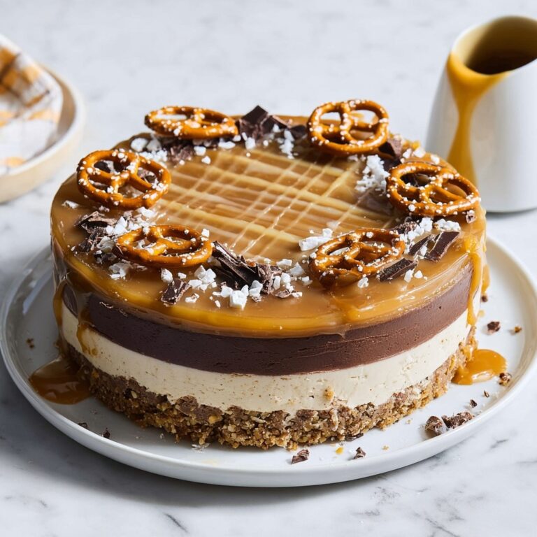 Caramel Chocolate Vegan Tofu Cheesecake Recipe