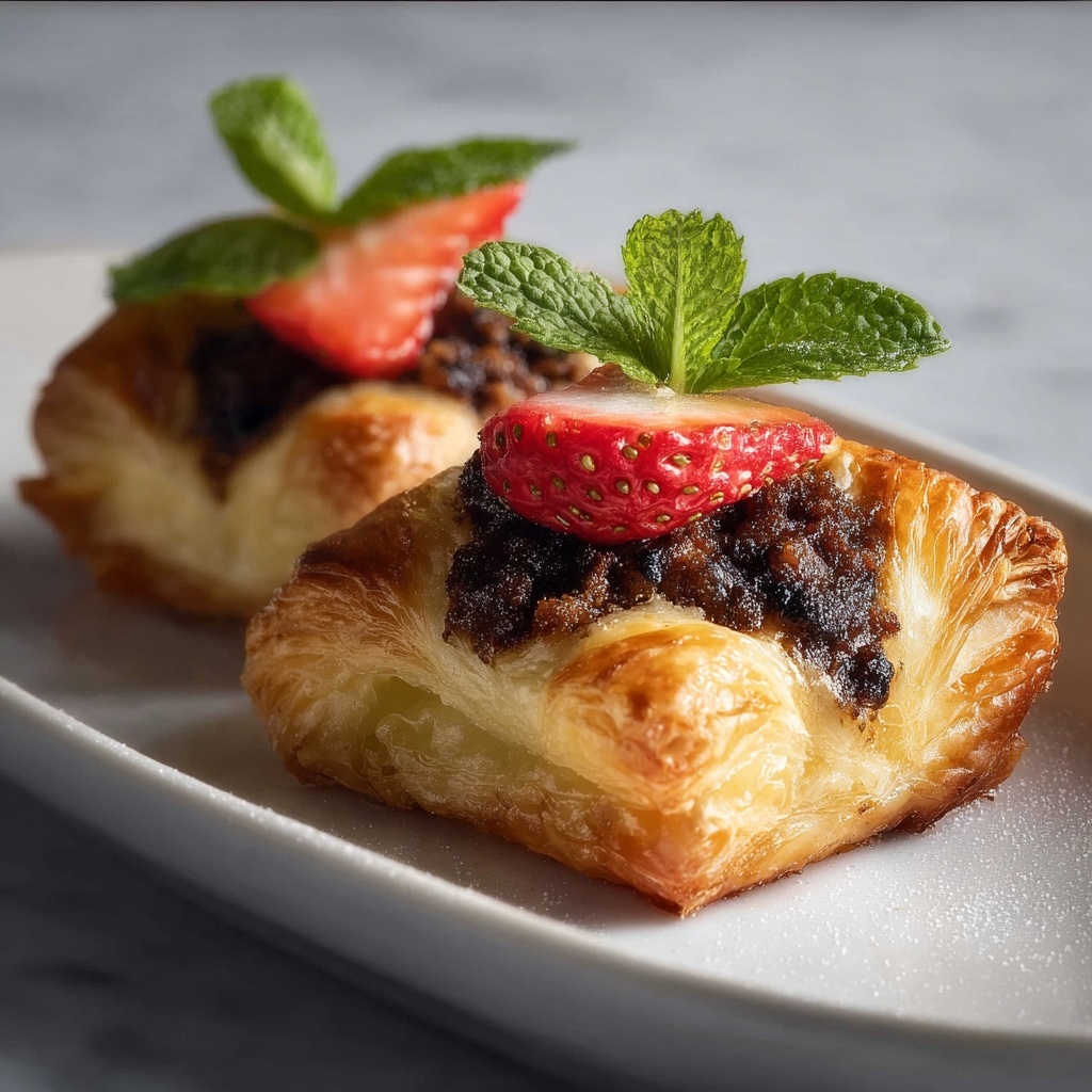 Chocolate Chip Cinnamon Puff Pastry Pastries Recipe - Recipe Image