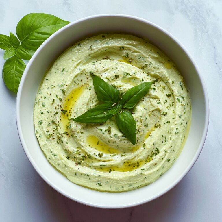 Lemon Basil Hummus Recipe