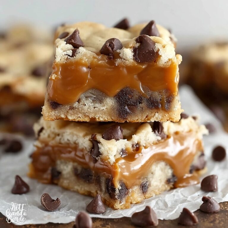 Chocolate Chip Caramel Bars Recipe