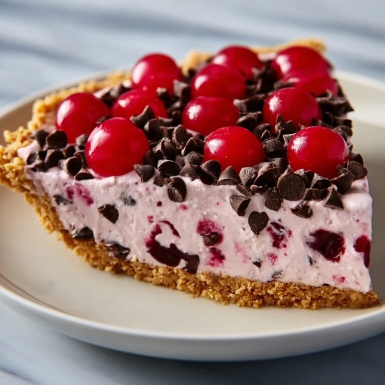No-Bake Easy Cherry Chocolate Chip Pie Recipe