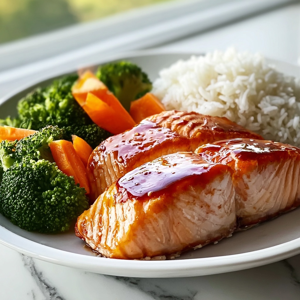 Salmon Teriyaki with Steamed Rice: A Flavorful and Healthy Meal Recipe - Recipe Image