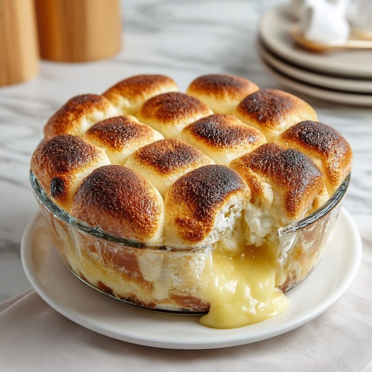 Custard Bread Pudding with Vanilla Sauce Recipe