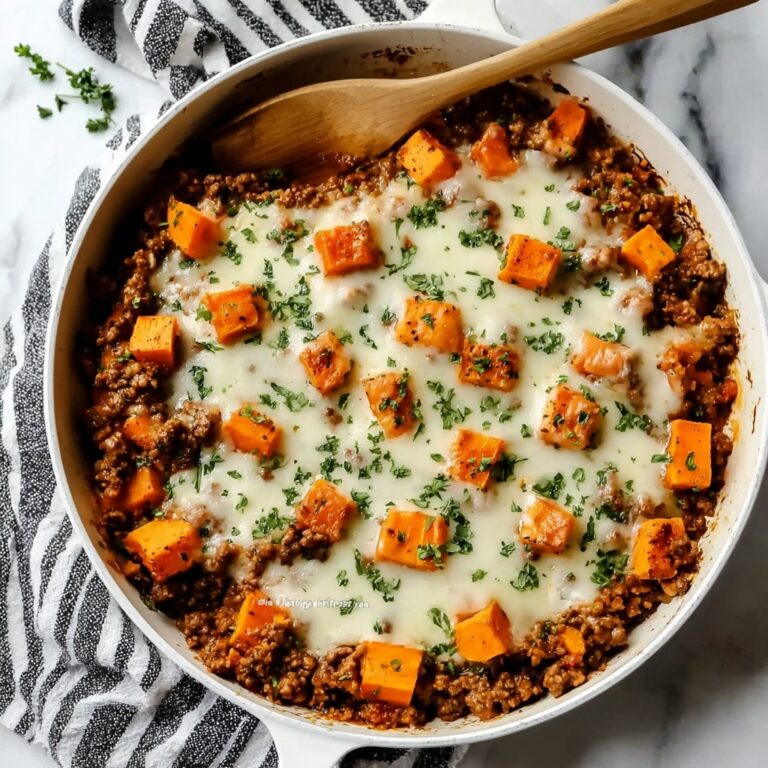 Cheesy Turkey and Sweet Potato Skillet Recipe