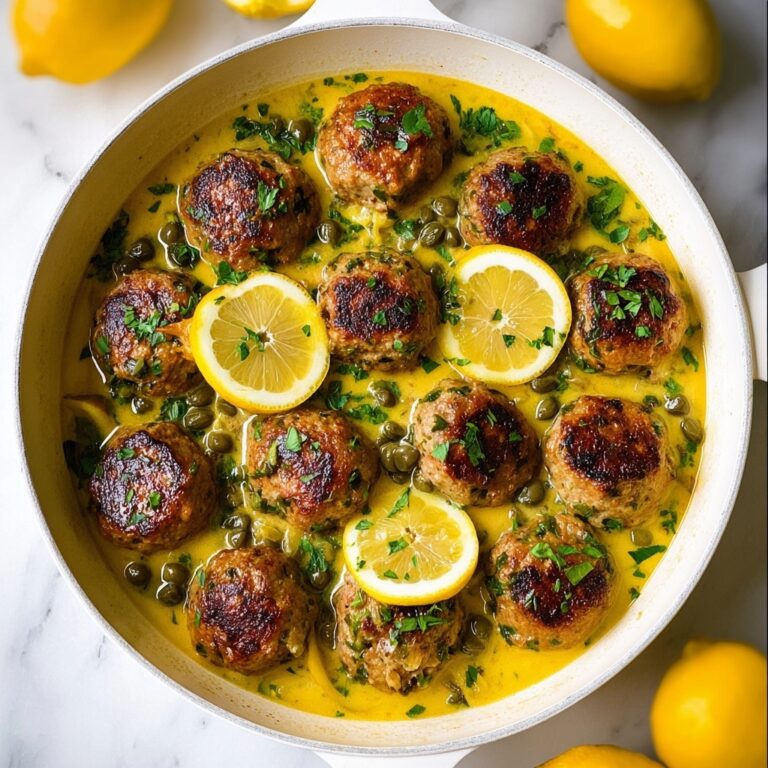 Saucy Chicken Piccata Meatballs Recipe