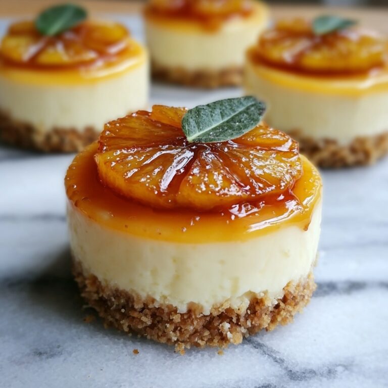 Mini Pineapple Upside Down Cheesecakes Recipe
