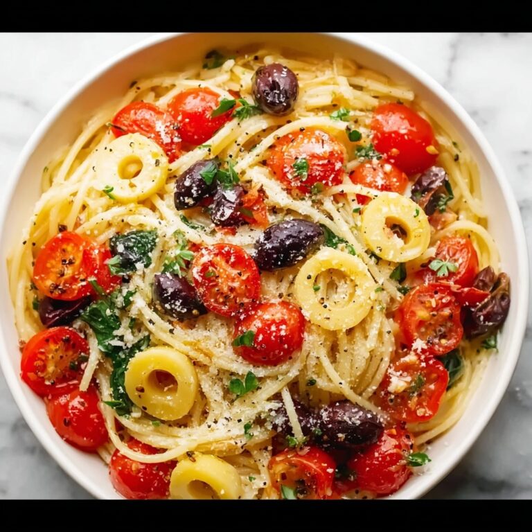 Spaghetti Salad with Cherry Tomatoes, Cucumber, and Feta Recipe