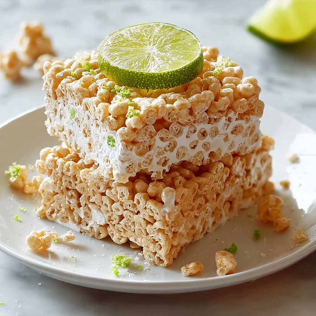 Key Lime Pie Rice Krispie Treats Recipe - Recipe Image