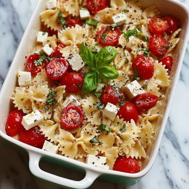 Baked Feta Pasta with Cherry Tomatoes Recipe