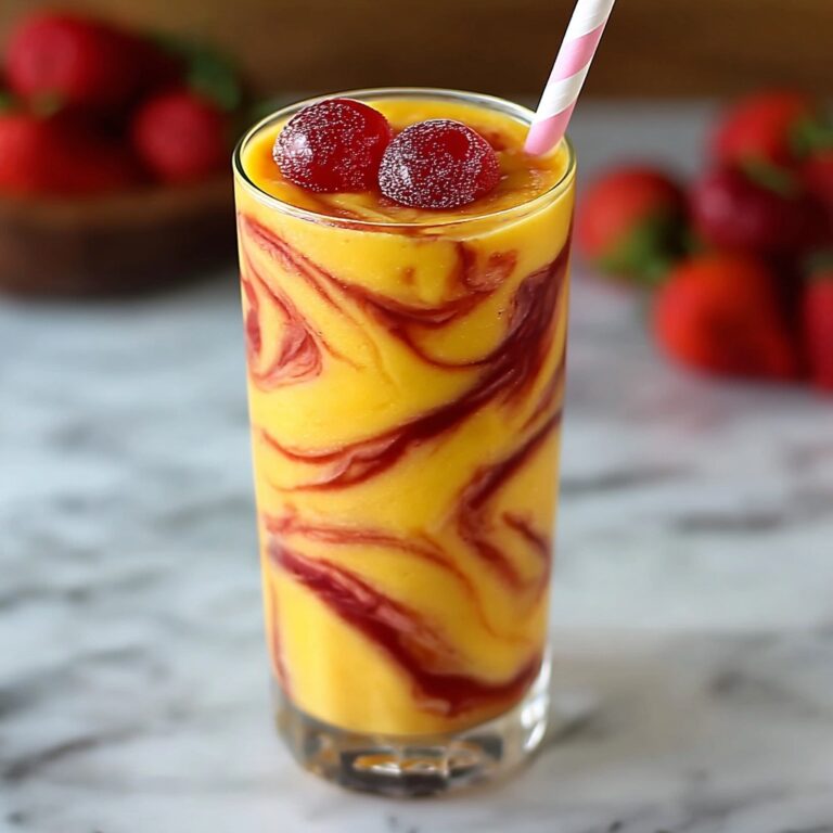 Fresh Pineapple Strawberry Swirled Slushies Recipe